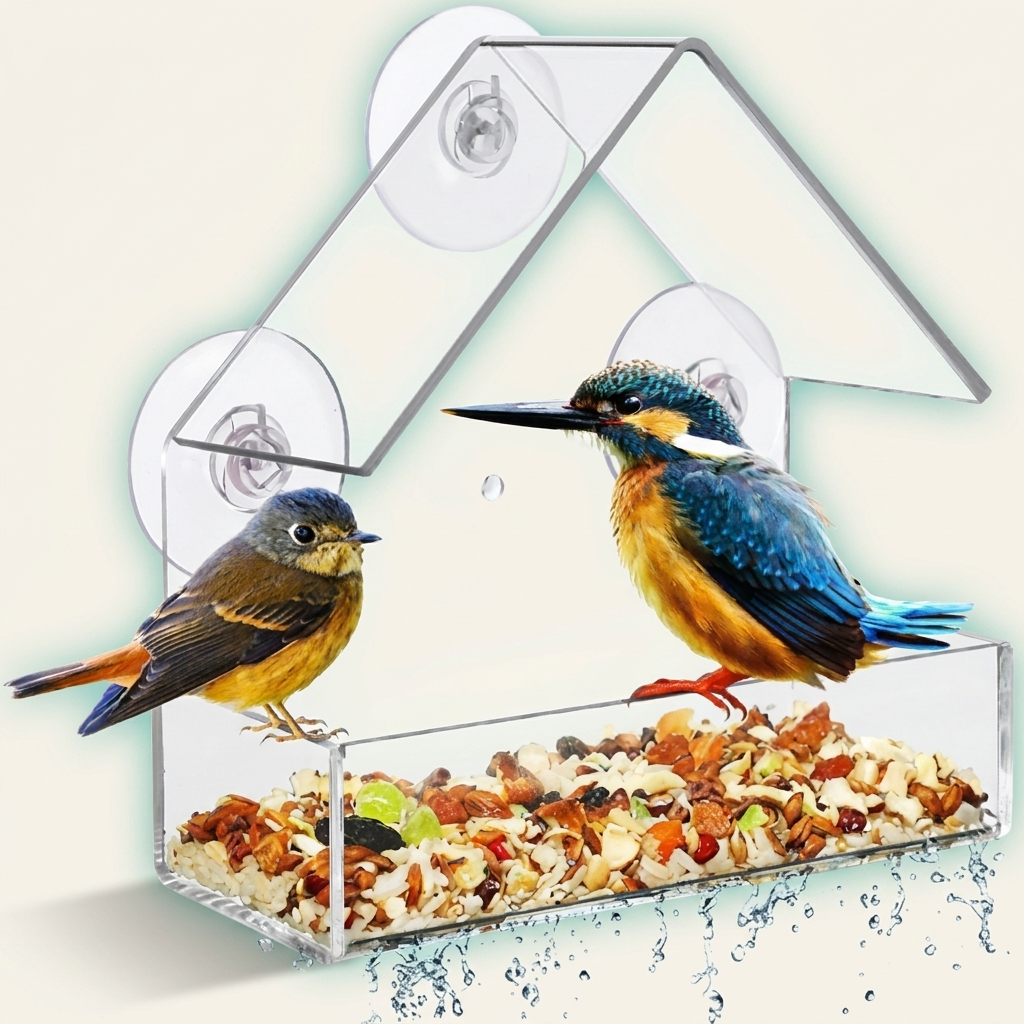 Limber Front Row clear window bird feeder, product shot