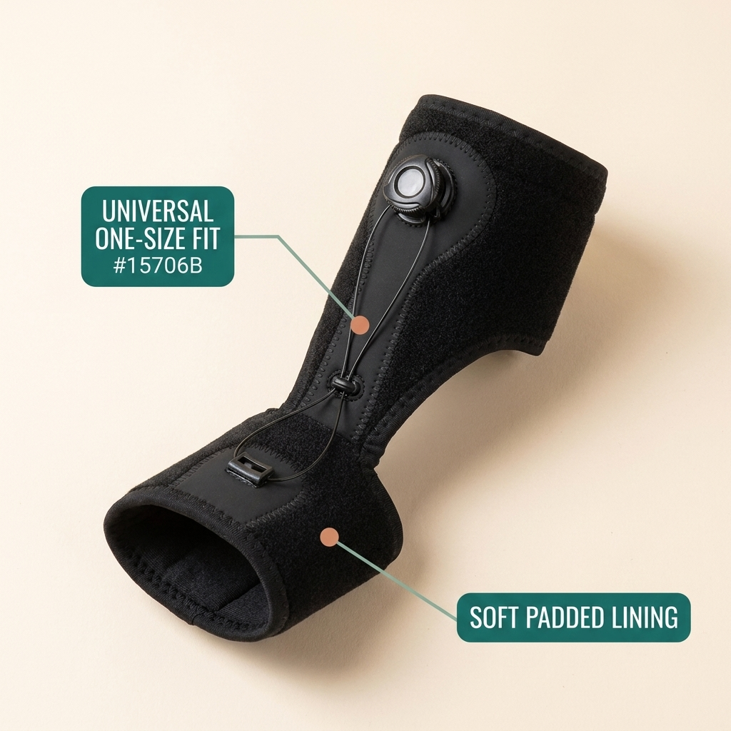 Limber Step Ease night splint - universal one-size fit, soft padded lining