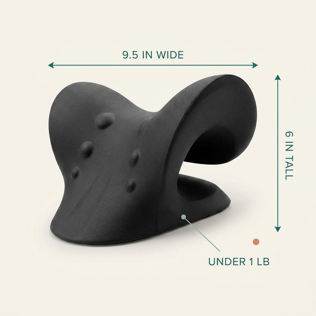 Limber Neck Restore dimensions: 9.5 inches wide, 6 inches tall, under 1 lb