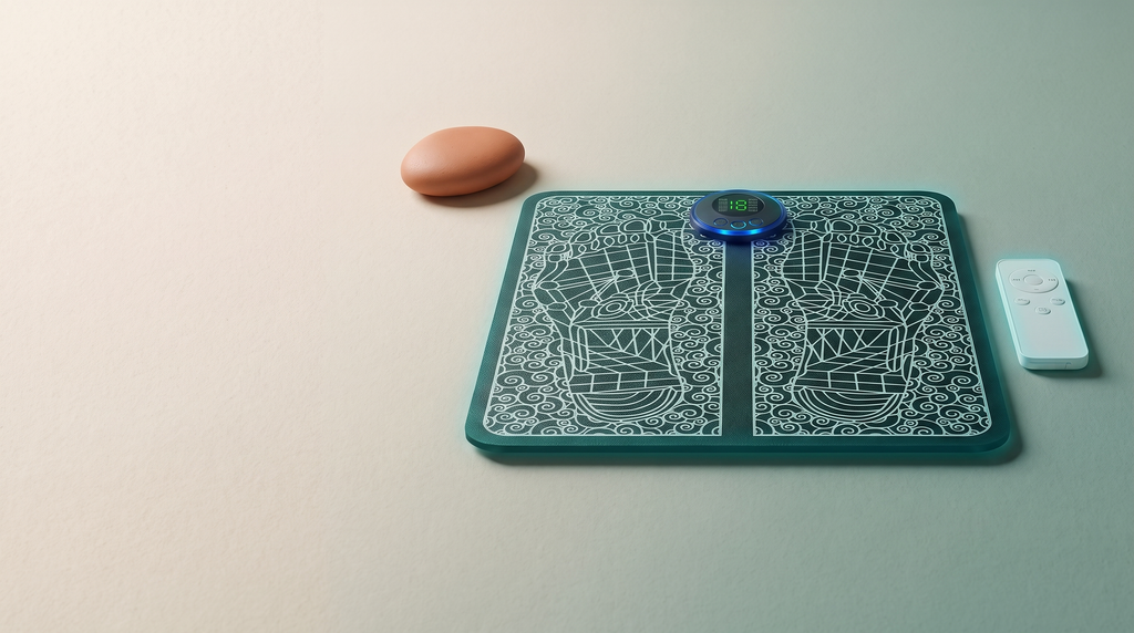 Foot Revive — Foot Massager Mat — Limber ad creative (16:9), on-brand